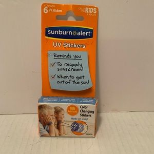 Sunburn Alert UV Stickers Made In The USA